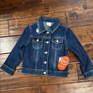 Wonder Nation Kids Dark Blue Denim Jacket